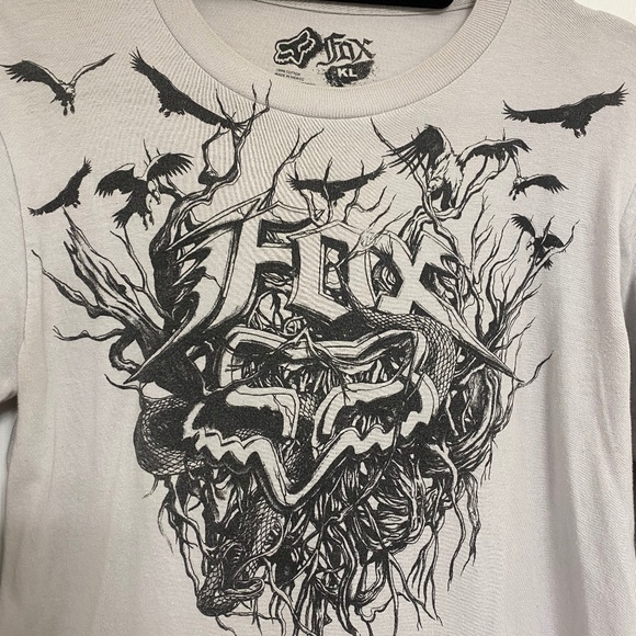 Fox Racing Long Sleeve Layered Tee Shirt (L) - Picture 3 of 7